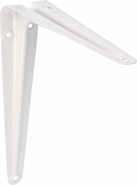 AMIG Plankdrager/planksteun van metaal - gelakt wit - H175 x B150 mm
