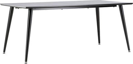 Svea - Pura rechthoekige eettafel - 180 x 90 cm - zwart