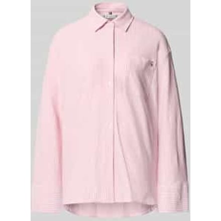 Oversized lange mouw blouse van katoenmix