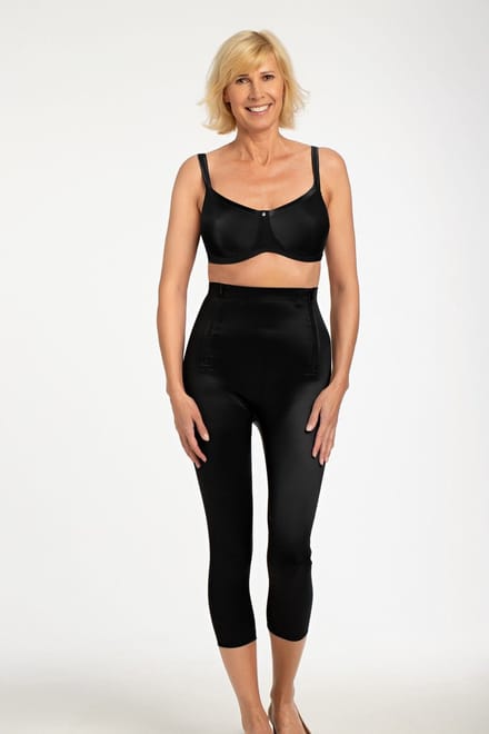 Amoena Compressie Bermuda 2-ZIP-BO Zwart - maat M