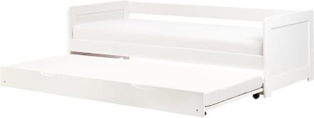 GRAVELINES - Onderschuifbed - Wit - 90 x 200 cm - Hout