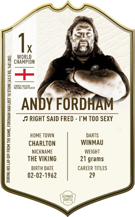 Ultimate Card Immortals Andy Fordham | 37x25cm