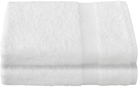 De Witte Lietaer Badhanddoek Stephanie White - Set 2 stuks - 70 x 140 cm - Wit - Katoen