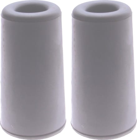 Deltafix Deurbuffer - 2x - deurstopper - grijs - rubber - 75 x 40 mm - schroefbevestiging