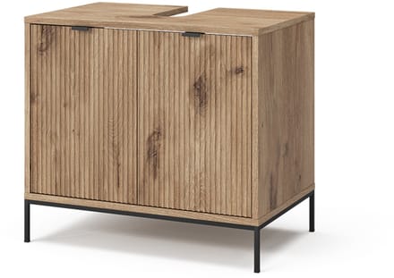 Vicco Eliza Wastafelmeubel – 70 x 63 cm met 2 deuren Viking Eik