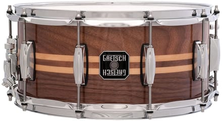 Gretsch Full Range Snare S-6514W-MI, 14"x6,5", Gloss Walnut - Snare drum