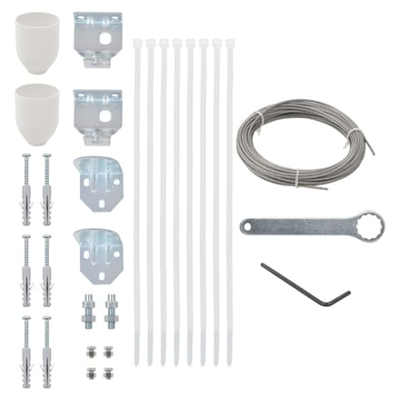 vidaXL - Balkonscherm - accessoireset - 29-delig