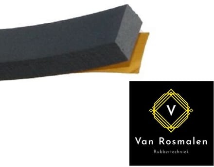 VRR Zelfklevend Celrubber EPDM 10 x 5 mm, tochtstrip, afdichtband, per 10 meter