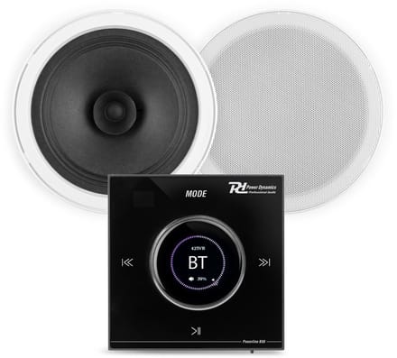 Power Dynamics badkamer speakers inbouw set - Speakers voor badkamer met Bluetooth B50B versterker