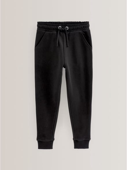 Next - Meisjes - Zachte jersey joggingbroek met normale pasvorm - Zwart