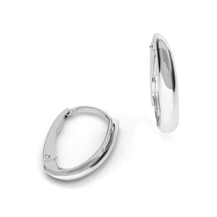 ARLIZI 2043 Oorbellen - sterling zilver - minimalist - 22 mm