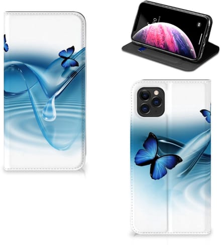 Book Case voor Apple iPhone 11 Pro Max Hoesje maken Vlinders