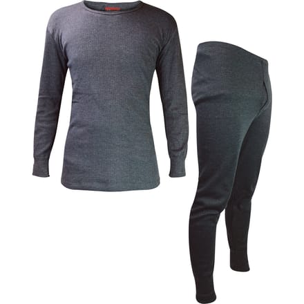 Heat Holders - Heren Lange Mouw Thermisch Ondergoed Set - Top & Lange Johns - Houtskool