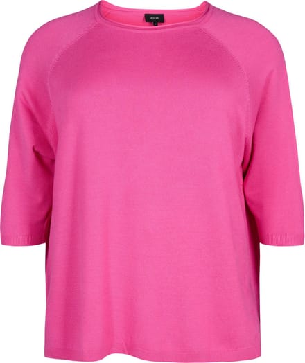 ZIZZI CACARRIE, 3/4, PULLOVER Dames Blouse - Rose - Maat S (42-44)