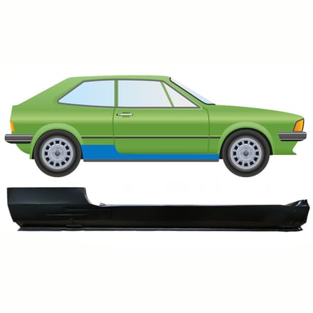 Volledige dorpel voor Volkswagen Scirocco 1974-1981 / Rechts