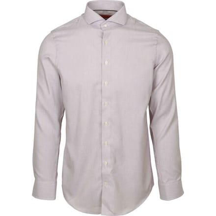 Suitable Overhemd Jacquard Luxe Rood - Maat 40 - Heren - Casual Shirt