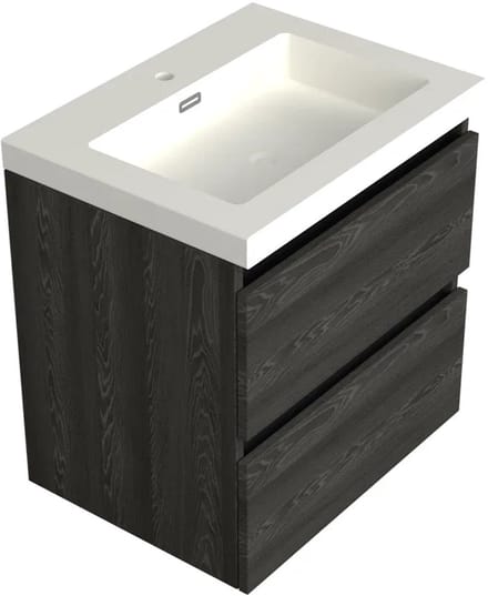 Dutchline Badmeubel Onderkast – Lumiere – 60x46cm – 2 Lades – 1 Uitsparing