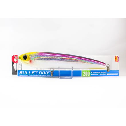 Leurre flottant Yo Zuri Duel Hardcore Bullet Dive 200 mm F1241-HKVK (5297) blue