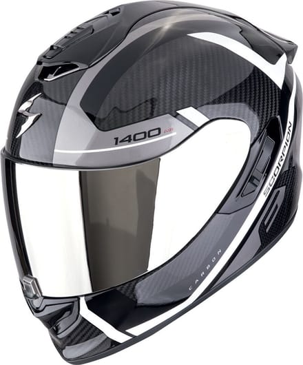 Scorpion EXO-1400 Evo II Carbon Air Enko Zwart Wit Zilver Integraalhelm - Helm