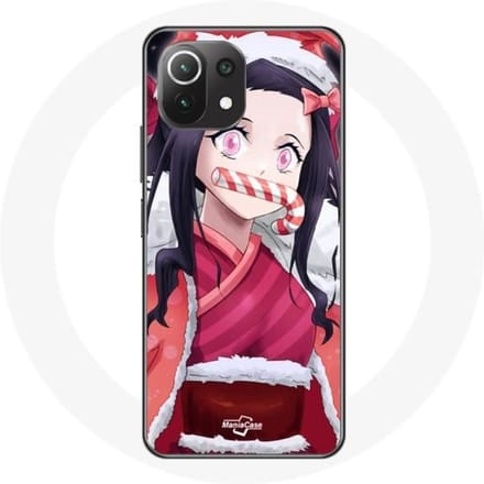 Coque pour Xiaomi Mi 11 Lite Anime Demon Slayer Kamado Nezuko Le jour de Noël 2023
