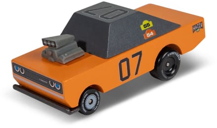 Candycar Toons - Stormduker orange - Racewagen - Hout - 3+