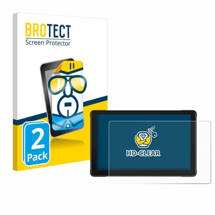 BROTECT - Screenprotector voor Podofo Motorrad Carplay 7" - Folie Beschermfolie transparant 2 Stuks