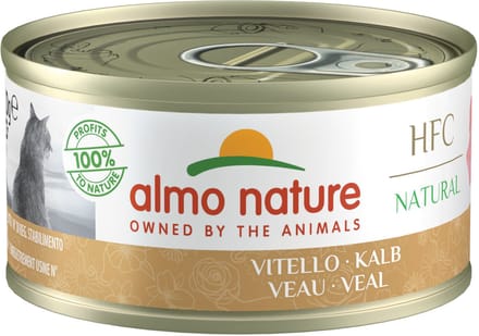 Almo Nature Cat Orange Label Bio - Kalf/groente
