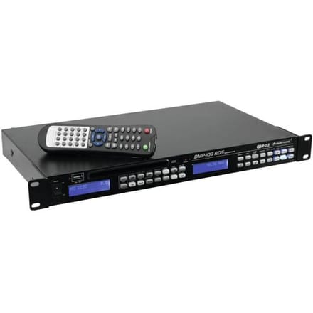 Omnitronic DMP-103RDS DJ dubbele mediaspeler 19 inch