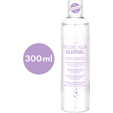 EIS, Deluxe Aqua glijmiddel, langdurige werking op waterbasis, prikkelend glijmiddel, 300 ml