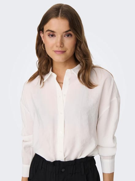 ONLY - ONLIRIS L/S MODAL SHIRT LIFE NOOS WVN - Dames - Blouses