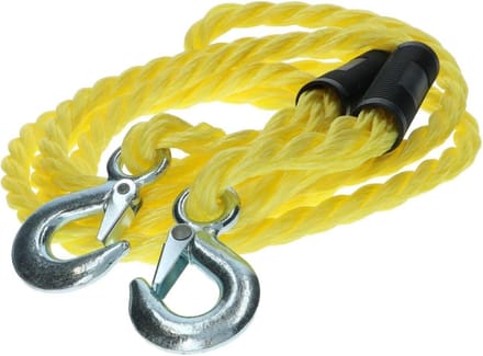 Sleepkabel Nylon - Sleepkabel Auto - Voertuigen Slepen - Inclusief Rits Tas - 3 meter - Chroom