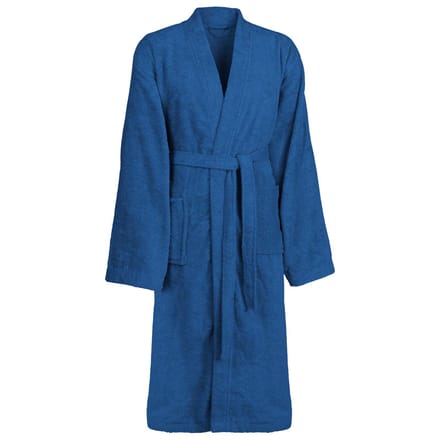 vidaXL Badjas KINN Blauw M Katoen