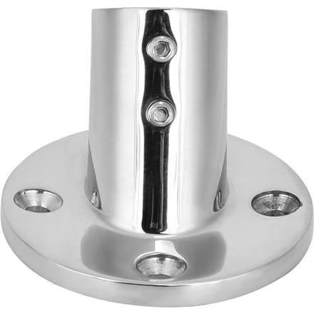 60 Graden Ronde Basis RVS Marine Boot Handrail Fitting Hardware Accessoires (22 mm) gray