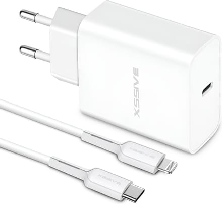 25W Oplader met Lightning Oplaadkabel - 1 Meter - Geschikt voor iPhone Snellader