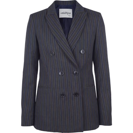 Ottod'ame - Jas - 480330 - Blauw / Bruin