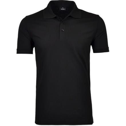 Ragman Piqué Poloshirt Uni No Logo Zwart / male