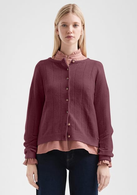 Zachte cardigan met knopen dames QS