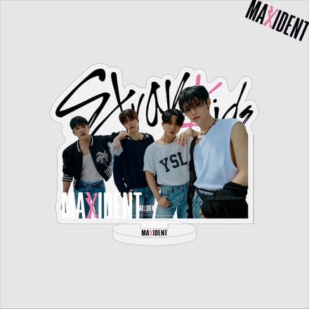 KPOP Idol Stray Kids MAXIDENT group variant 2 Transparent Plastic Standee Acrylic Stand [Fotostandaard]