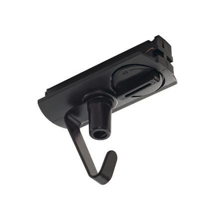 Slv 1-Circuit Track Adapter Met Haak Zwart - 143170