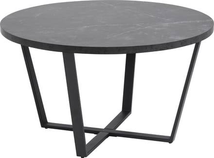 Eettafel Liam MDF Zwart Ø110cm - Giga Living