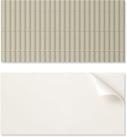Zelfklevend vinyl woondecoratie-element 120x60 cm met horizontaal strepenpatroon