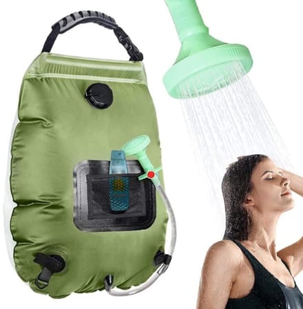 RezReady Draagbare Campingdouche – 20L Zonne-energie Douchezak voor Buiten