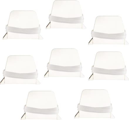 PALMAT Rolluikhaspel met Band en Witte Behuizing ,14 mm brede, 5 meter lange band (8 stuks, witte band)