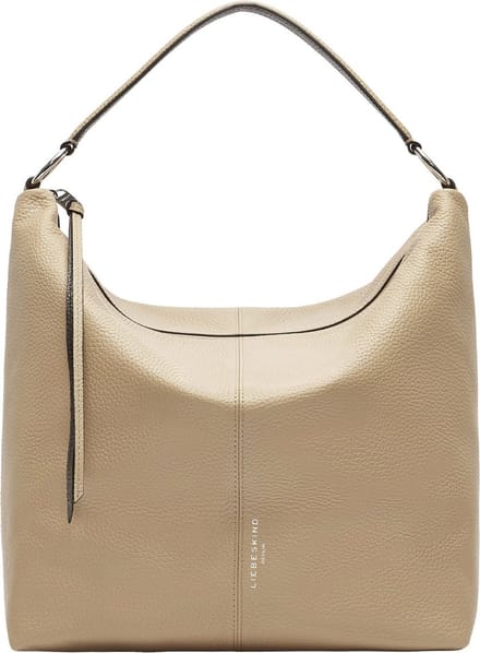 LIEBESKIND BERLIN Leren Schoudertas Aissa Hobo Natural Lichtbruin