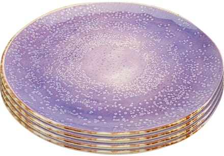 Borden Shirley paars Ø26cm (6/Set) Kare Design