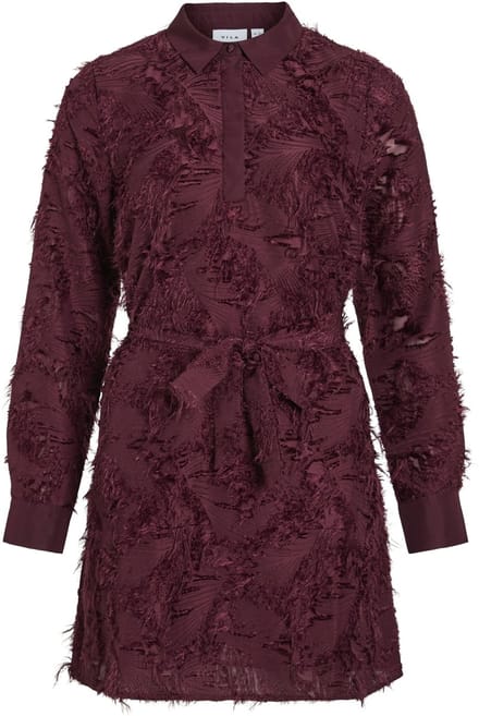 VILA - VIMISANJA L/S SHORT SHIRT DRESS - Dames - Mini jurken