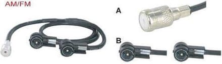 adapterkabel 20 cm Y splitter 2 x ISO M - ISO F 1 x