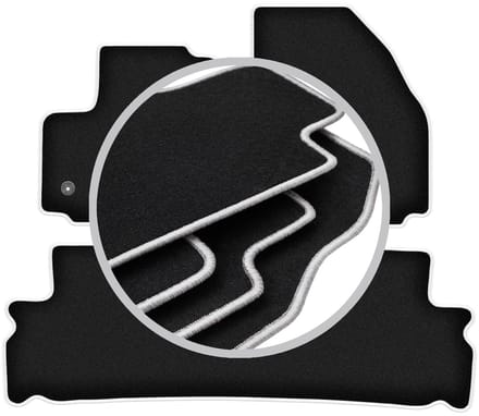CARLUX-SILVER automatten voor: Ford S-MAX MK1 minivan (2012-2015)