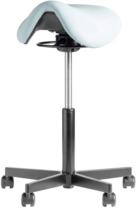 Ergonomische Zadelkruk - Wit - Met Wielen
