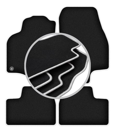CARLUX-SILVER automatten voor: Opel Astra G cabrio, Coupé, bertone (1998-2009)